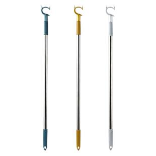 家用衣架撑衣杆可伸缩衣叉不锈钢晾衣杆凉衣棍挑衣服撑铝合金叉头