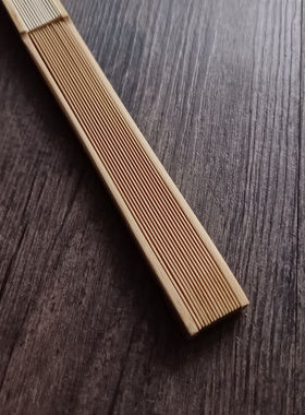 新9.5寸16方玉竹折扇双合青手工刮宓苏工超薄空白扇面文玩扇子古