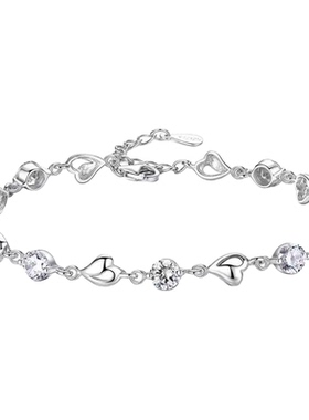 海洋之心纯银手链女生小众设计款