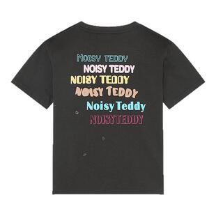NOISY TEDDY 童装25年夏新款立体玩偶彩色字母印花短袖T恤衫百搭