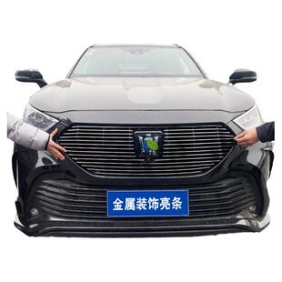 丰田皇冠陆放中网外观装饰防虫网前脸杠专用改装亮条配件汽车用品