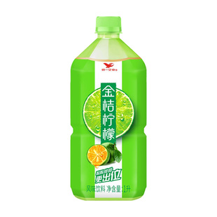统一金桔柠檬1L*16瓶整箱青梅绿茶组合清爽大瓶装饮料饮品畅饮