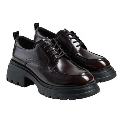 深口单鞋女英伦风牛津乐福鞋