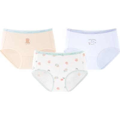 3条三枪女童内裤7A抗菌纯棉内裆