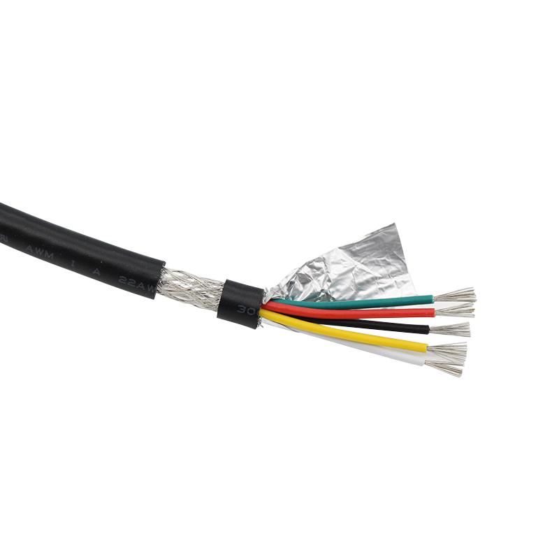 热卖UL2464屏蔽线20/22/24/26AWG 2 3 4 5 6 7 8芯美标镀锡屏蔽线