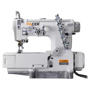 平头三针五线绷缝机电脑毛毯领子包边绷缝机工业缝纫机针砍坎