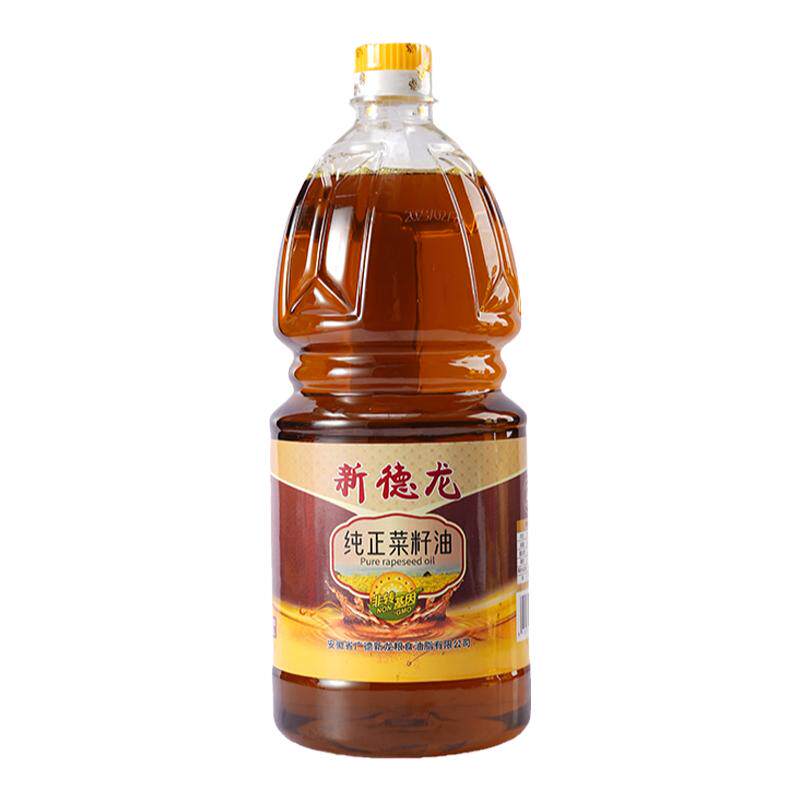 新德龙纯正菜籽油1.5L小瓶装非转基因物理压榨家用烹饪粮油食用油
