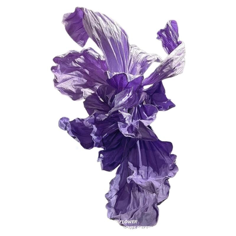 巨型美塑纸艺花大型婚礼现场布置舞台背景装饰手工褶皱纸花艺成品