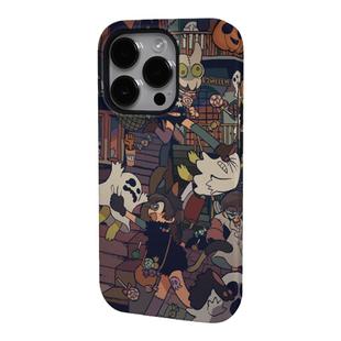 趣味搞怪浮世绘鬼怪手机壳适用iPhone15promax磨砂肤感保护套苹果14plus情侣12/13mini软壳11防摔X/XR潮牌款