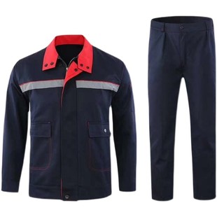 春秋季防静电工作服工厂车间油库运输车队男女工装长袖劳保服套装