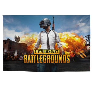PUBG绝地求生吃鸡和平精英周边宿舍装饰画背景布墙布海报挂毯挂布