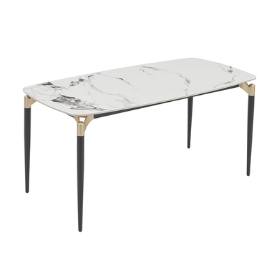 顾家家居意式轻奢小户型奢石高端餐台现代岩板餐桌椅家用餐厅7133