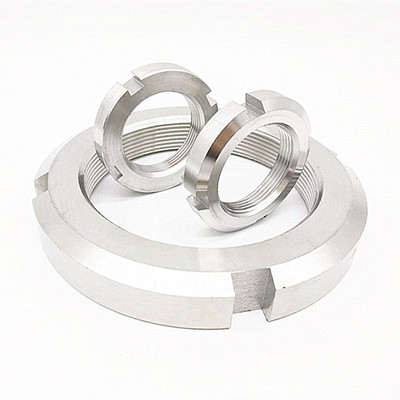 304不锈钢开槽圆螺母国标锁紧