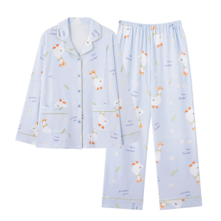 芬腾可安月子服纯棉孕妇睡衣女款2026新款冬高级感产后小鸭家居服