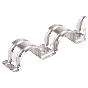 不锈钢骑马卡管卡u型卡扣3分4分6分固定水管夹加厚排卡连排管夹扣