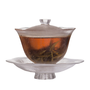 空物志 人气爆款原创琉璃冰冻烧三才功夫盖碗茶具大碗茶茶道零配