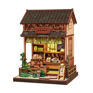 CuteBee甘味处栗原diy小屋日式和果子手工拼装模型礼物和风小筑