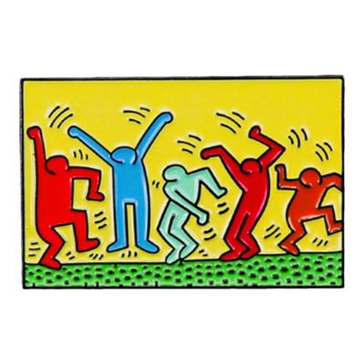 凯斯哈林涂鸦艺术胸针