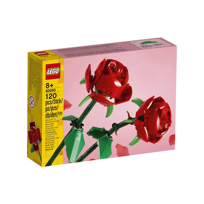 LEGO益智拼插积木玫瑰花束