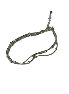 流光溢彩通体S925纯银蛇骨链手链