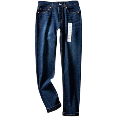 美式硬货磨毛保暖秋冬纯棉牛仔裤