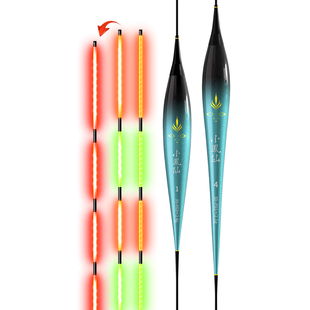 小凤仙316夜光漂高灵敏鲫鱼漂LED日夜两用咬钩变色电子漂2025新款