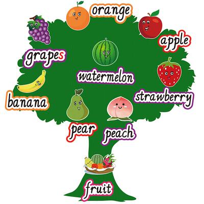 英语教学分类单词卡片教具