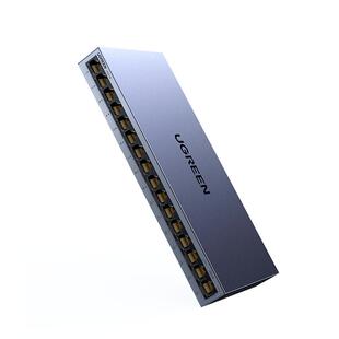 绿联工业交换机全千兆12/16/24口网络分线器网线路由交换器以太网转换接口家用企业专用监控摄像头带机柜挂耳