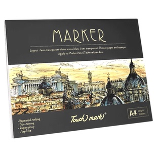 Touch mark马克纸300g马克笔彩铅丙烯专用绘画用手绘设计纸素描速写纸学生用儿童小学生初学图画本专用马克本