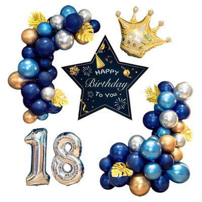 朋友生日派对五角星青年聚会气球