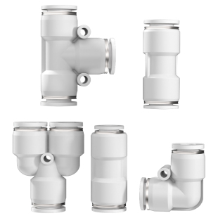 气管快速接头气动高压软管快插接头直通弯头三通四通五通6 8 10mm