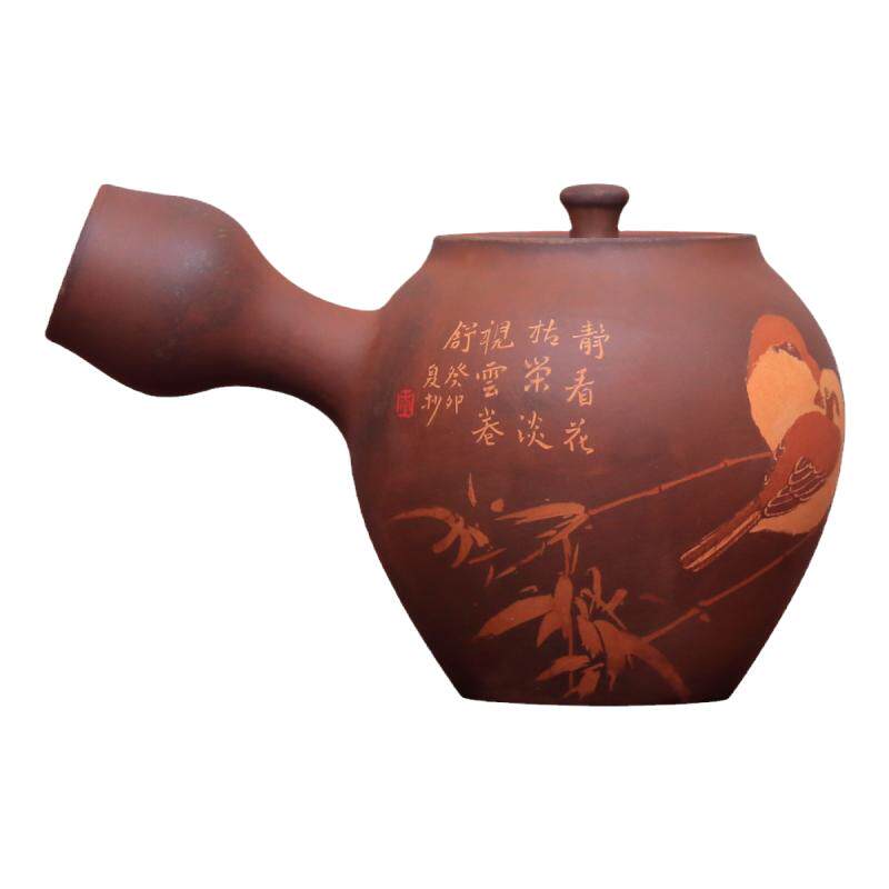 茶壶云南建水紫陶醉莲居纯手工