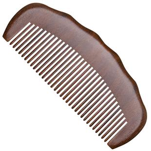 天然金丝檀木梳子女士专用便携头皮按摩梳防头部经络梳养发气垫