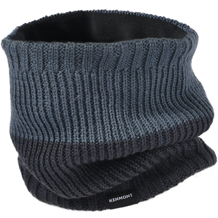 卡蒙男士绵羊毛护颈保暖围脖冬季防寒发热毛线针织脖套男生礼物