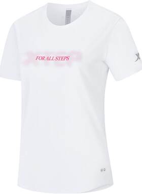 特步跑步短袖女2026年夏季新款健身运动服装训练上衣974228010055