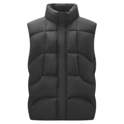 森马防泼水外套立领羽绒马甲男装