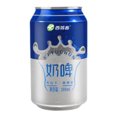 小编推荐，西域春 乳酸菌发酵奶啤 300ml*8罐装
