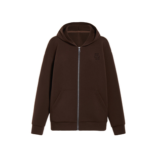 FIVE PLUS连帽外套女宽松卫衣式上衣拉链开襟通勤女秋装卫衣外套