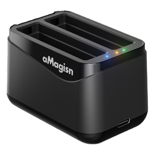 阿迈适配影石insta360 X4Air电池充电座座充充电管家配件快充充电仓 X4Air全景相机钢化膜保护套自拍杆配件