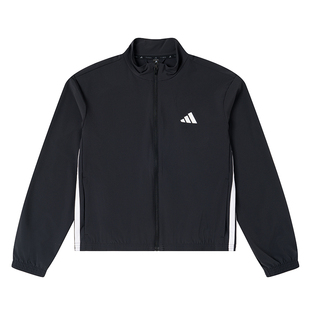 阿迪达斯官方正品外套女装2026新款修身健身训练运动夹克女KB7843