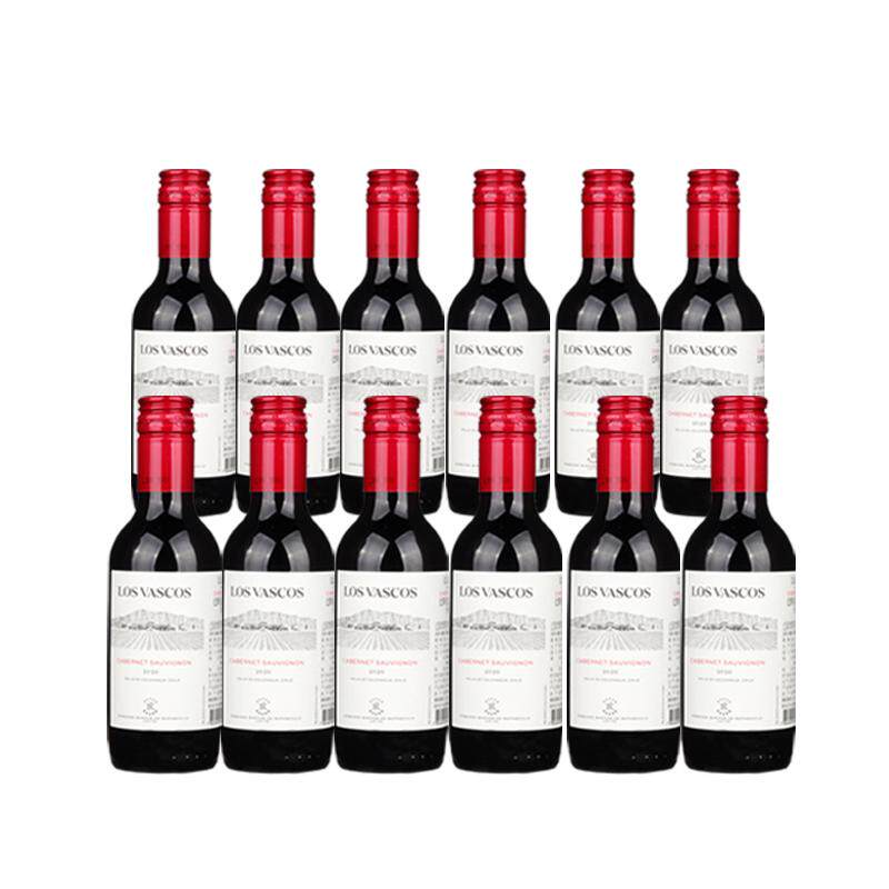 拉菲小瓶红酒Lafite巴斯克赤霞珠干红葡萄酒官方正品12支装187ml
