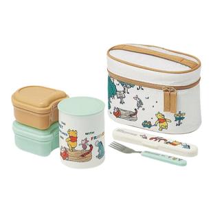 日本直邮SKATER幼儿园辅食保温桶饭盒卡通餐具套装不锈钢