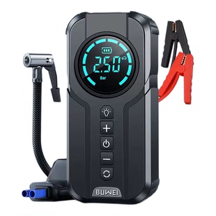 汽车应急启动电源充气泵一体机轮胎冲气电动打气筒打火神器搭电宝