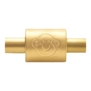 不锈钢十二生肖图案红绳螺纹手链扣皮绳尾扣DIY饰品配件金色接头