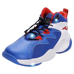 JOMA荷马儿童篮球鞋男新款童鞋免系提拉鞋带中大童网面透气运动鞋