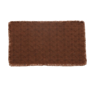 VAST无垠器皿手工柿染茶席复古毛边棉布茶巾简约文艺布艺创意家居