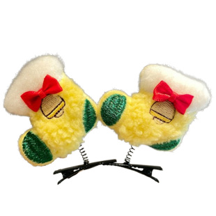 圣诞节装饰品头饰圣诞帽夹发夹鹿角对夹发箍儿童发卡头箍礼物发饰