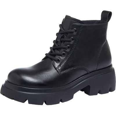 骆驼马丁靴女短靴2024秋季新款