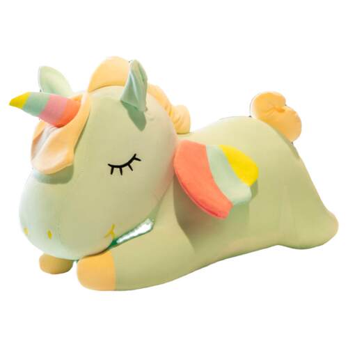 绿色小马公仔独角兽布娃娃可爱马年吉祥物玩偶床上毛绒玩具抱枕女