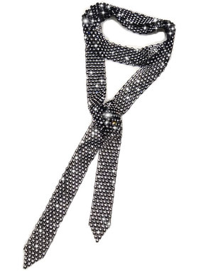 网红推荐闪亮超闪水钻领带颈链